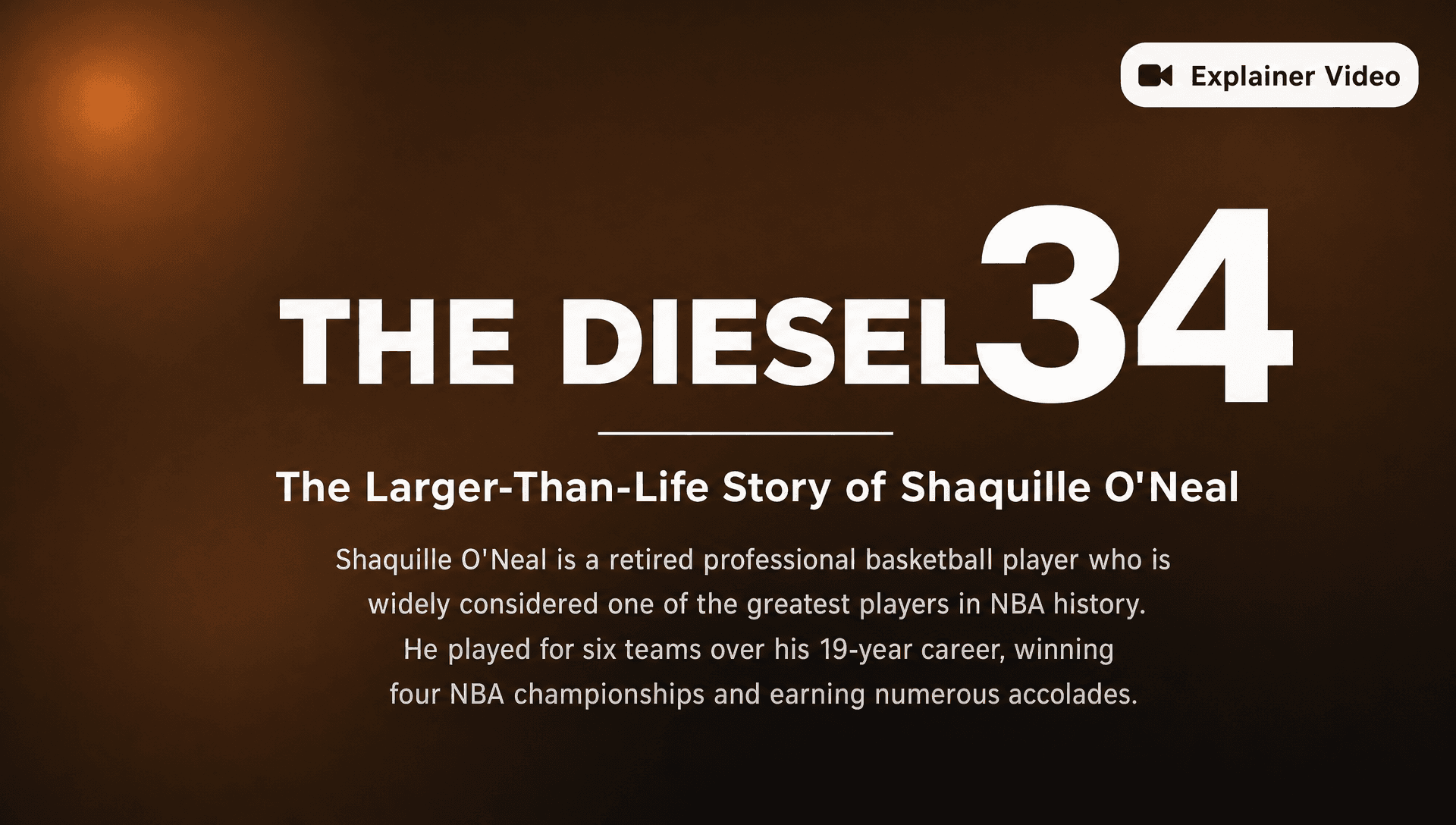 Editorial explainer video cover for The Diesel 34