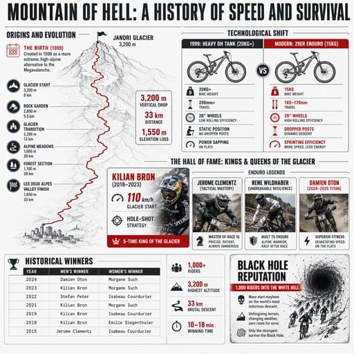 Mountain of Hell: A History of Speed and Survival, a infographic created in FormaLM.