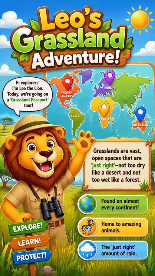 Leo's Grassland Adventure: A World Tour of the Great Plains, a carousel created in FormaLM.