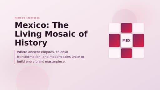 Mexico: The Living Mosaic of History, a video created in FormaLM.