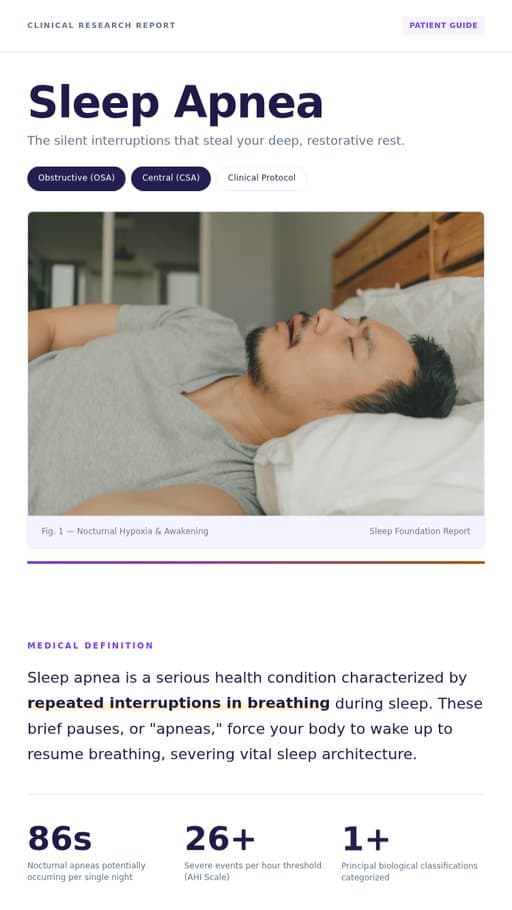 Summary of Sleep Apnea Resources, a web page created in FormaLM.